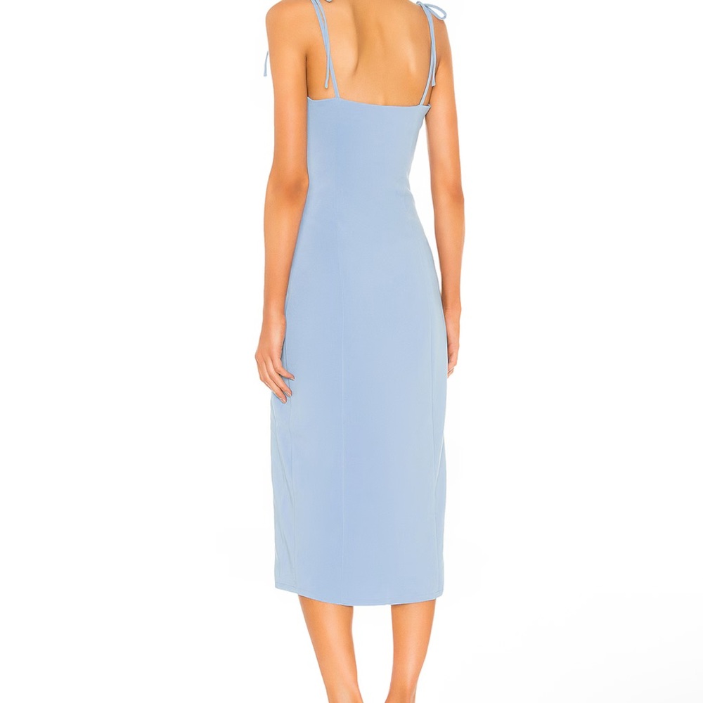 Camila Coelho Aaliyah Midi Dress in Periwinkle Blue - Picture 3 of 6